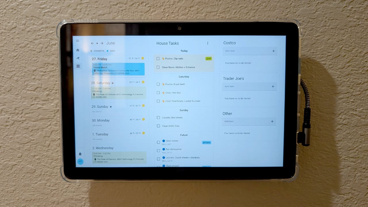 Hallway Tablet Mounted